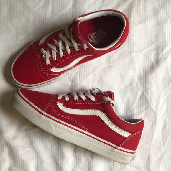 old school red vans